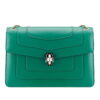 Bvlgari Serpenti Forever Large Shoulder Bag In Green Calfskin
