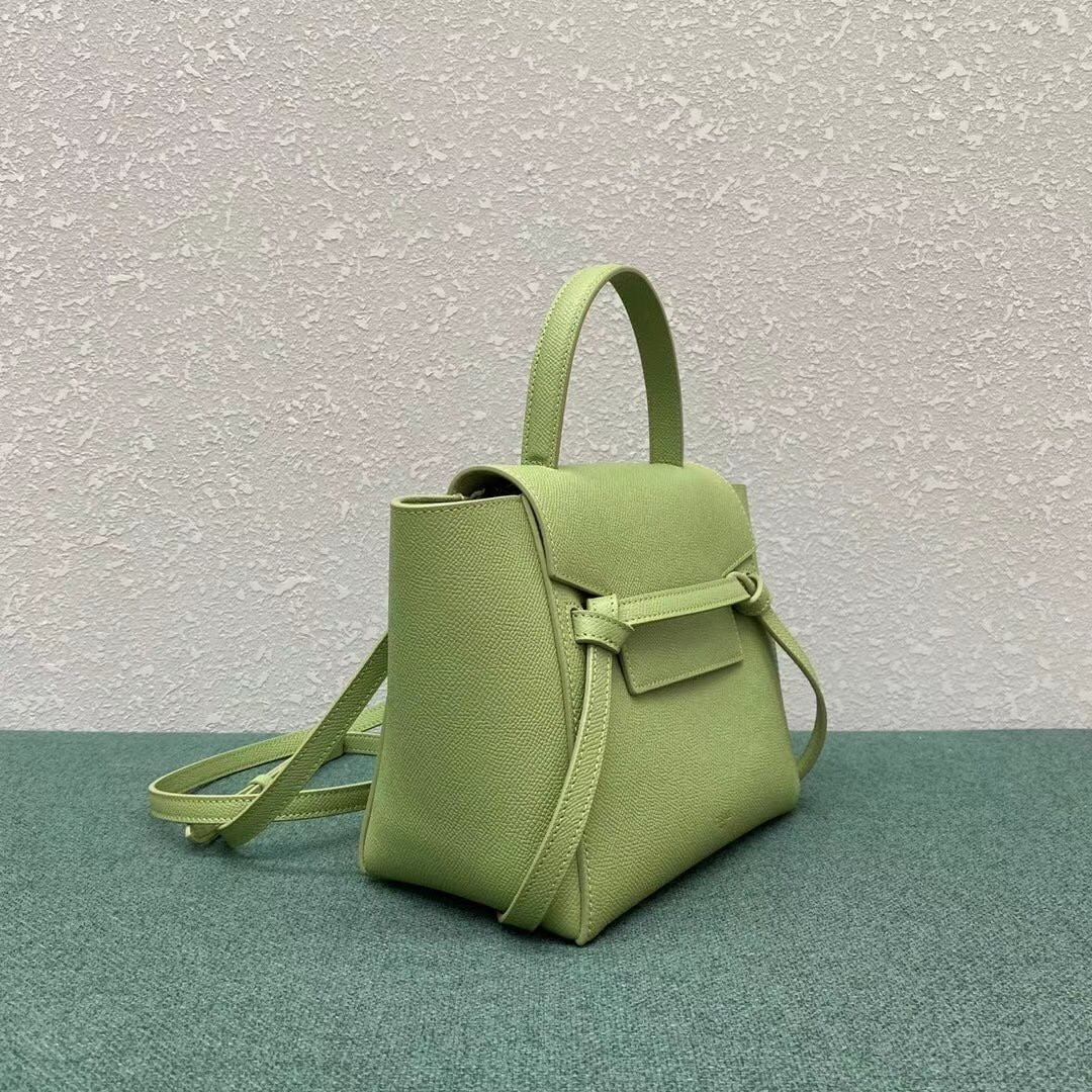 Celine Belt Nano Bag In Sage Grained Calfskin - Image 2