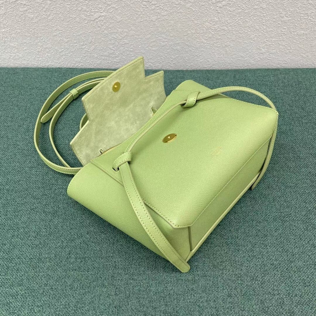 Celine Belt Nano Bag In Sage Grained Calfskin - Image 5